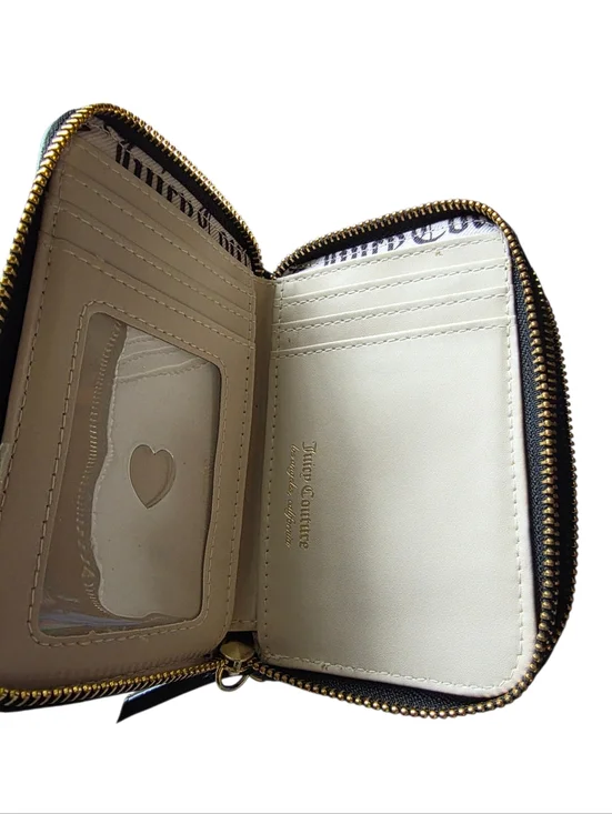 JUICY COUTURE Love Black Double Zip-Around Wallet - Picture 4 of 8